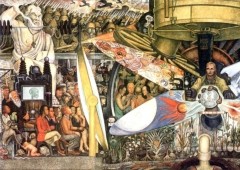 Mural El hombre controlador del universo de Diego Rivera